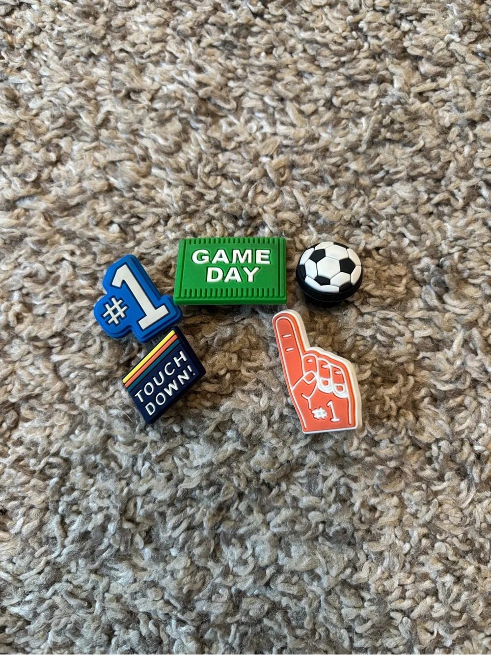 Set of 5 crocs charms